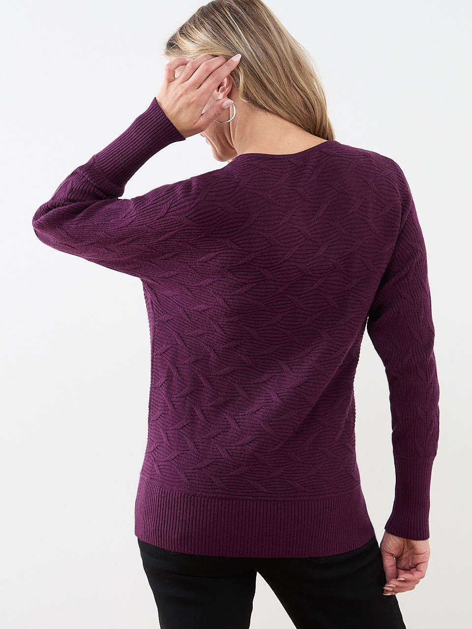 Novelty Stitch V-Neck Sweater