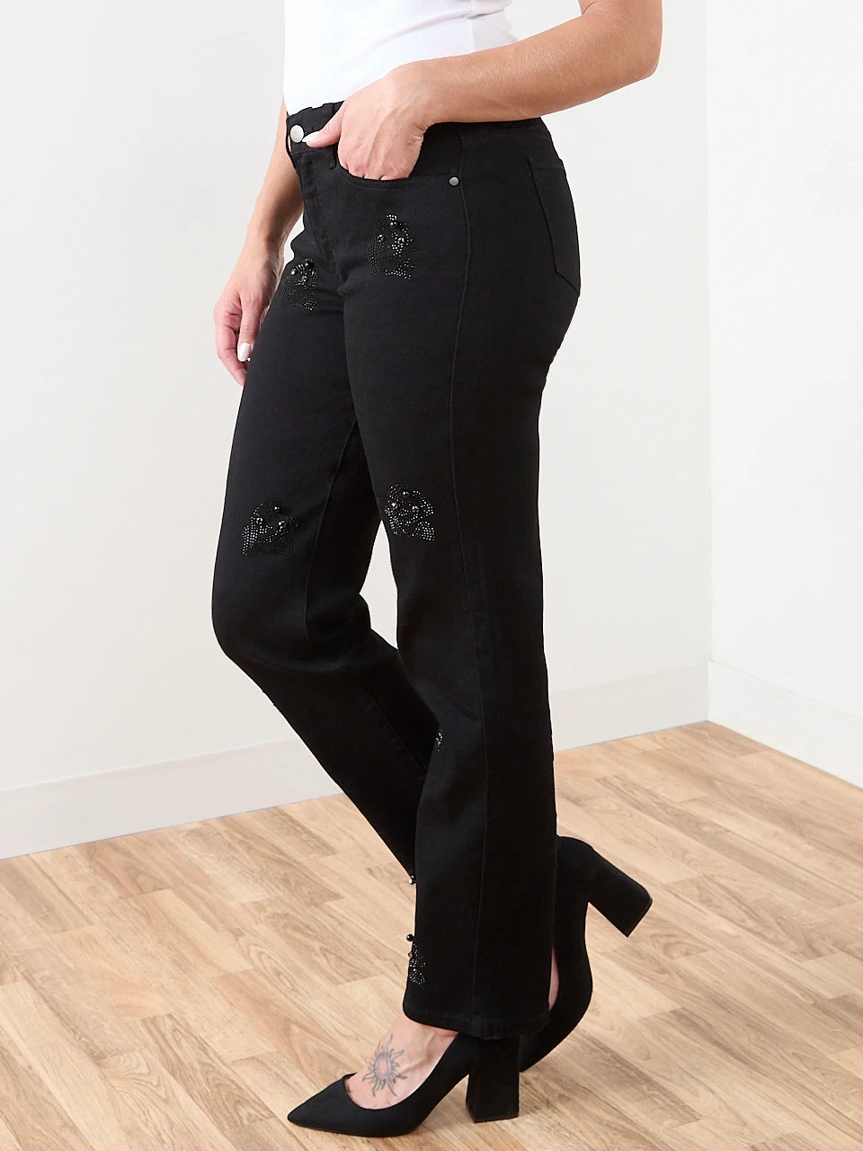 Oliva Sparkle Flower Denim