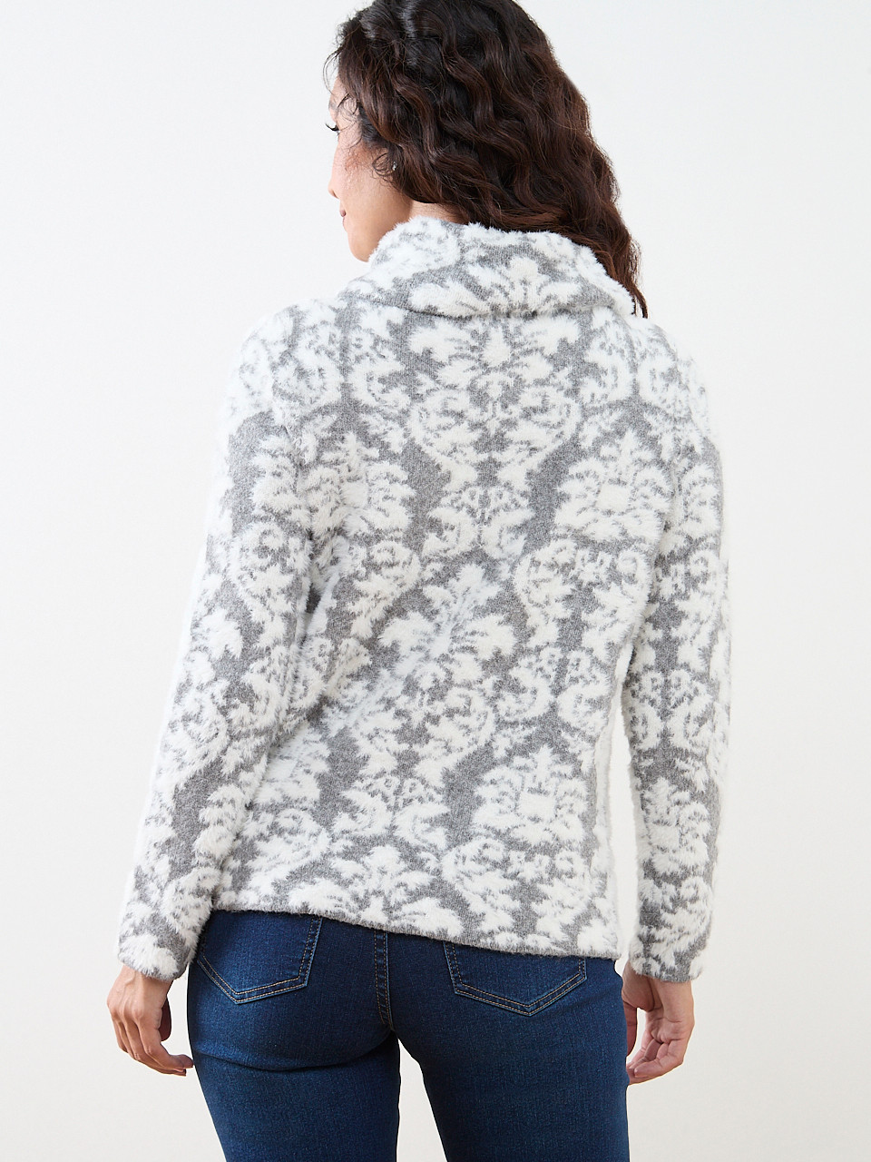 Petite Patterned Wrap Cardigan