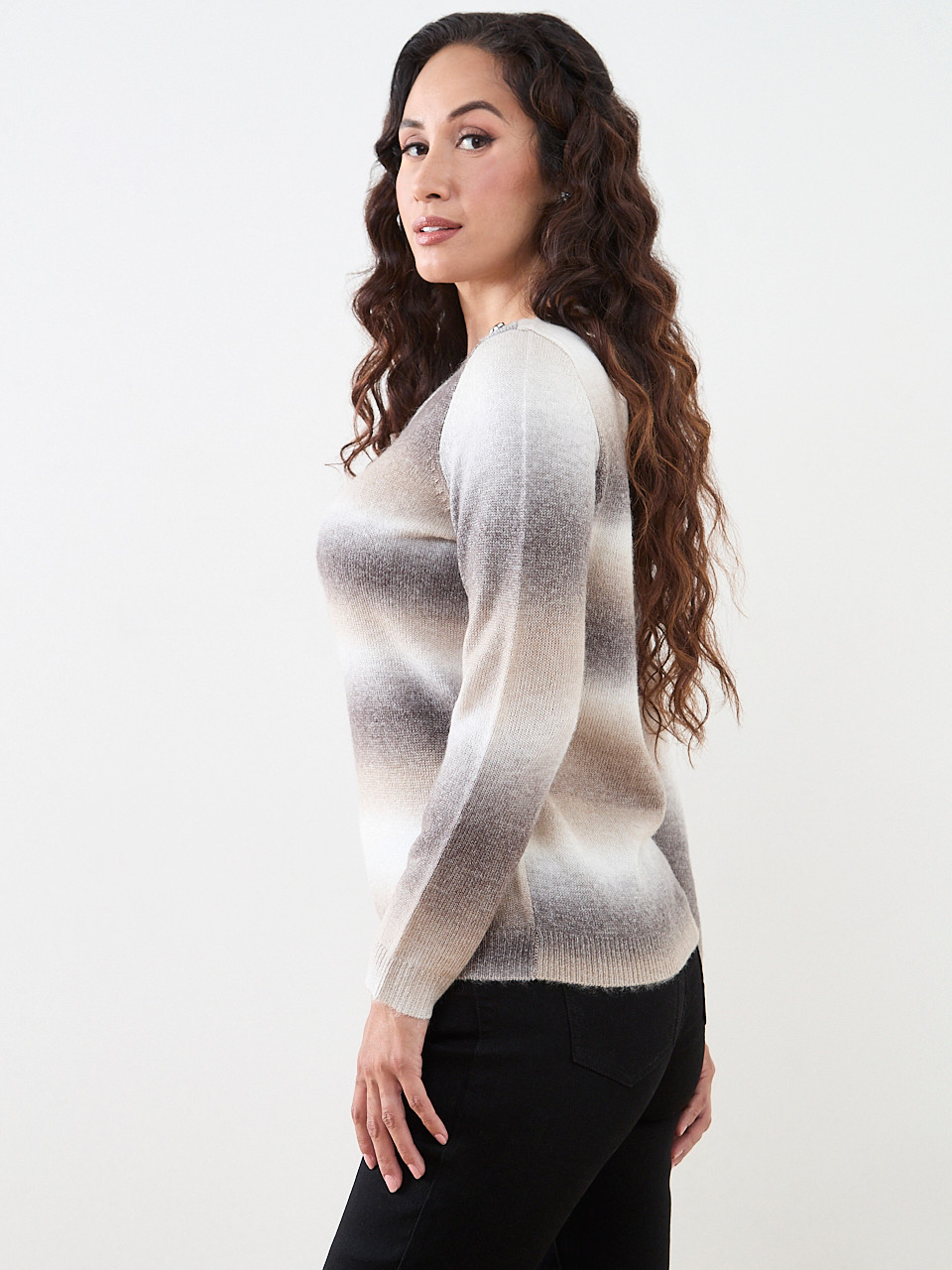 Petite Spacedye Pullover