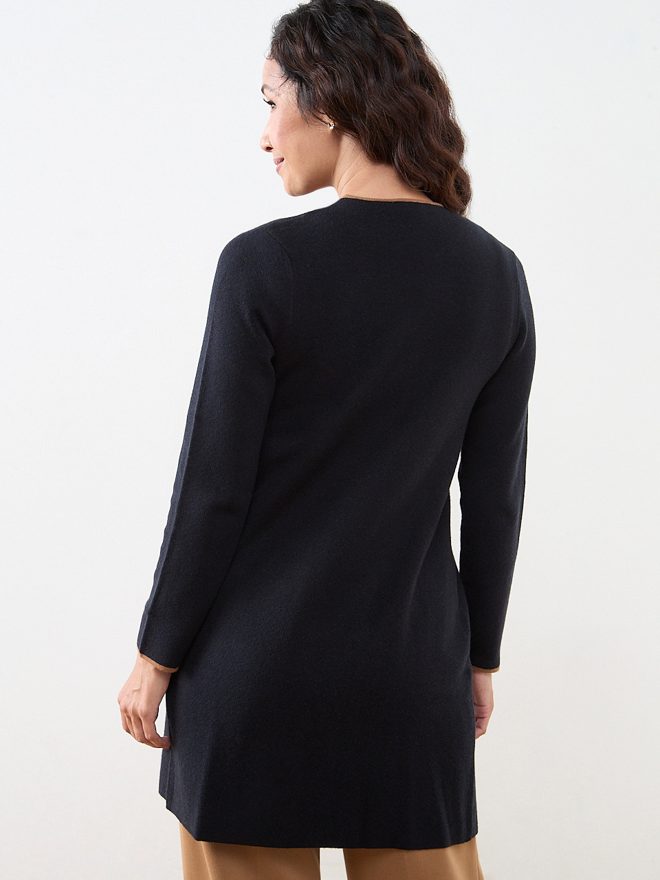 Petite Tipped Longline Cardigan