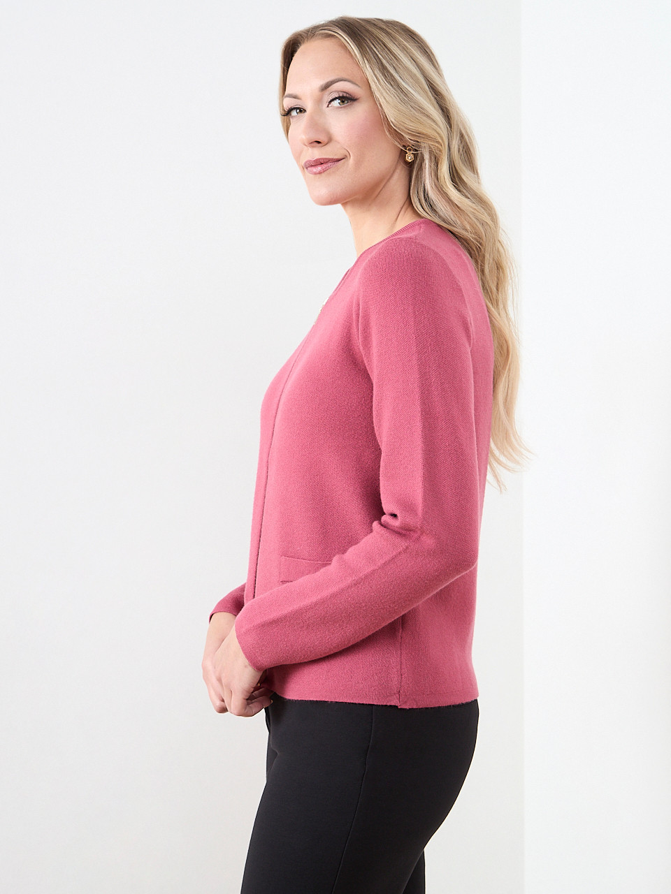 Short-Length Zip-Front Sweater