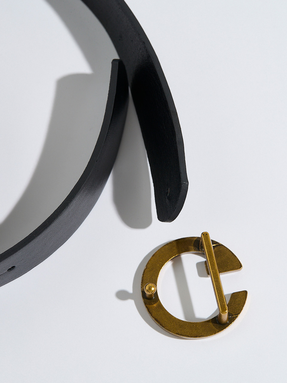 Black "G" Buckle Pant Belt