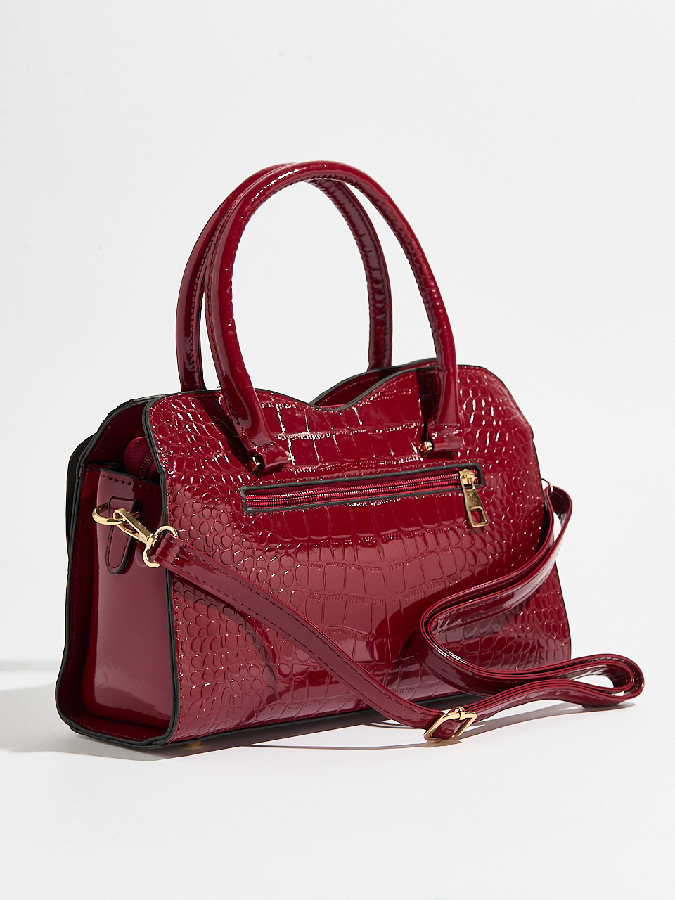 Dark Cherry Bow Handbag