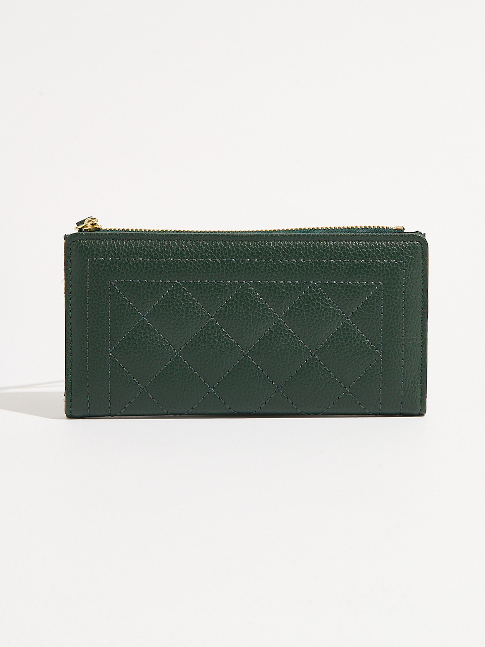 Emerald Faux Leather Wristlet