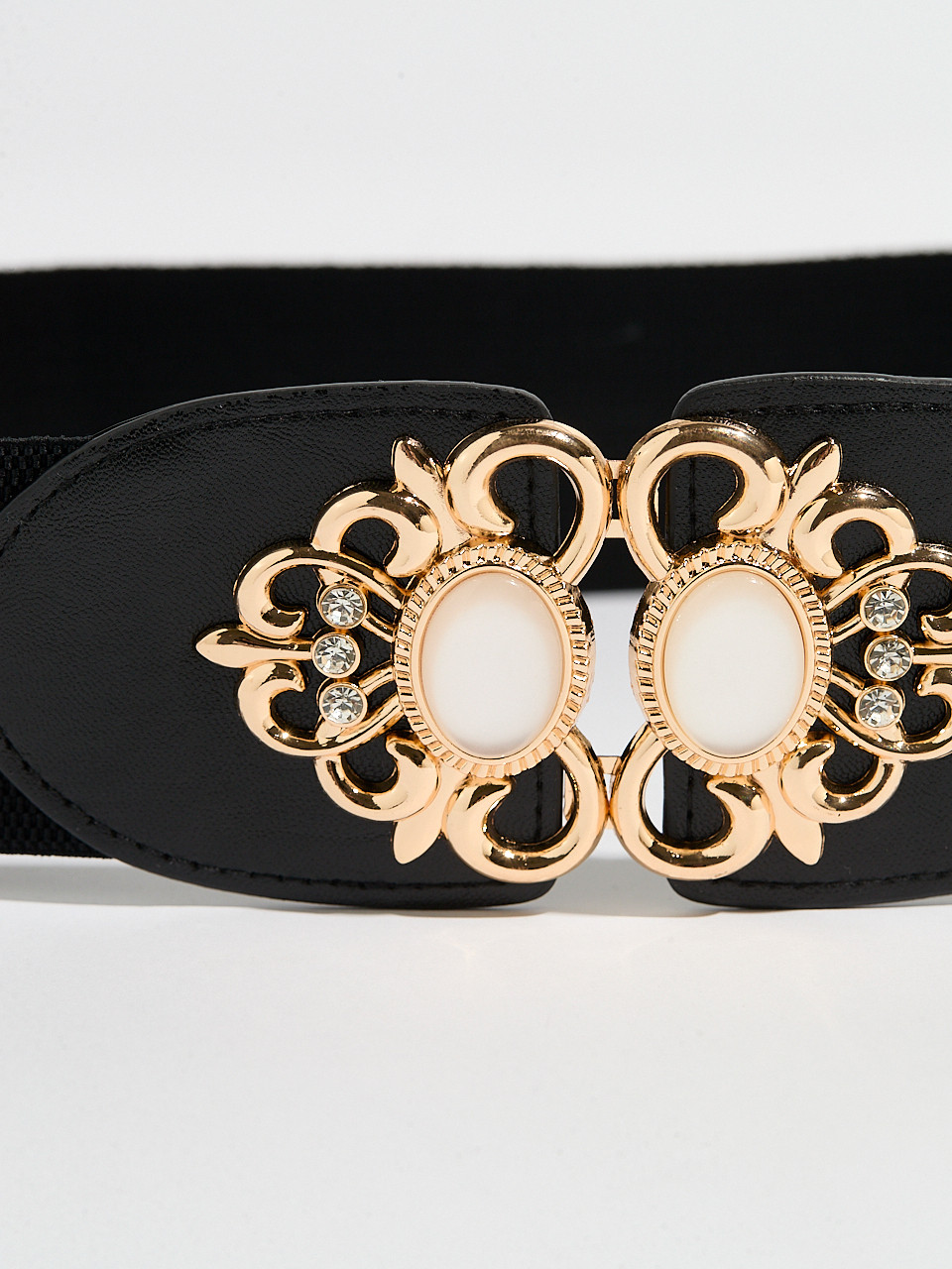 Gold & Pearl Stretch Belt