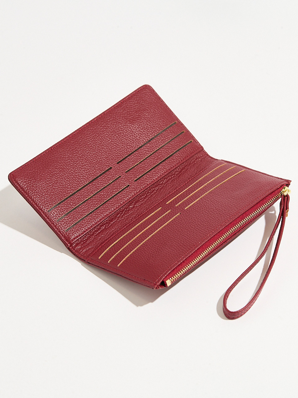 Ruby Faux Leather Wristlet