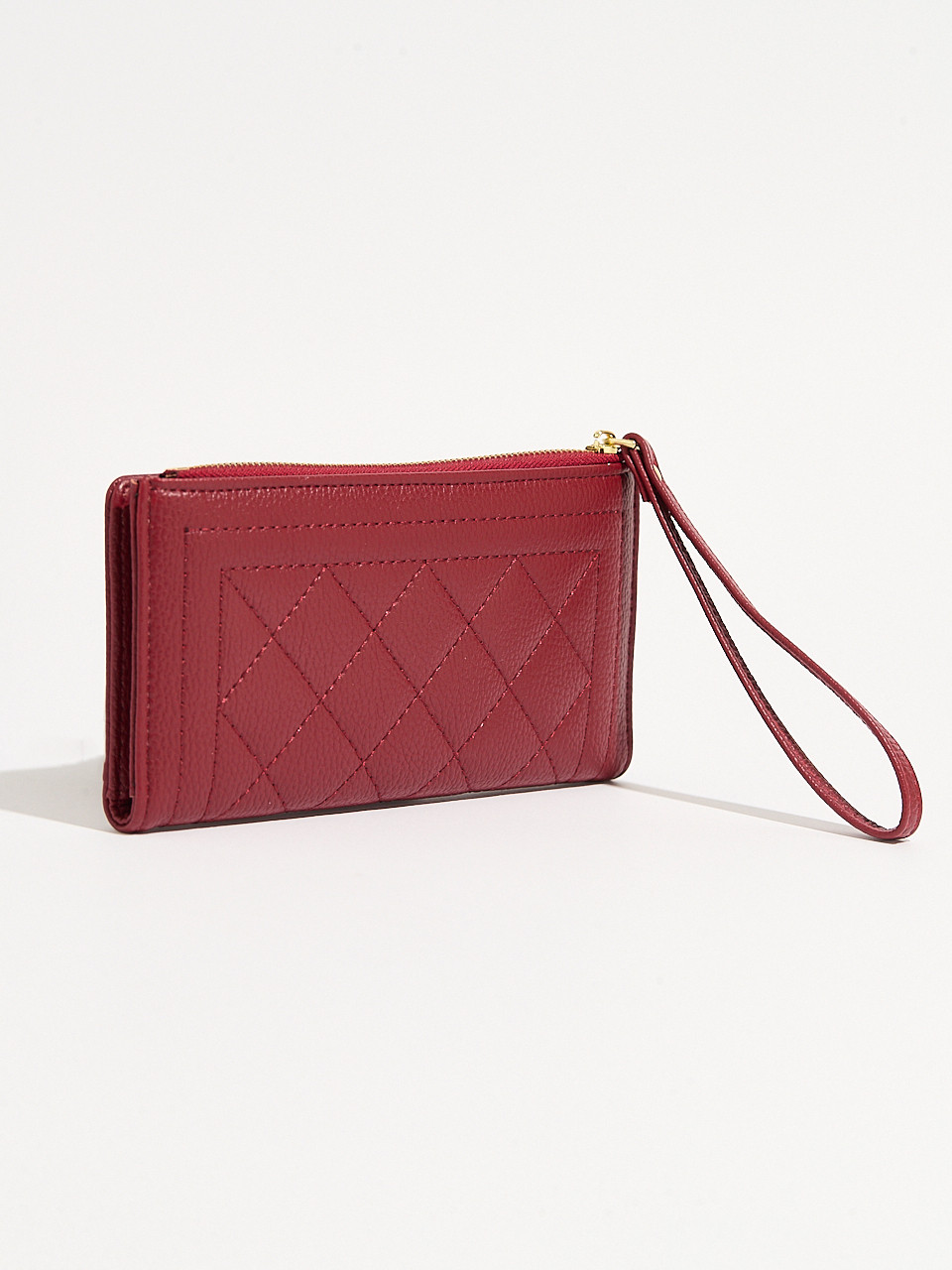 Ruby Faux Leather Wristlet