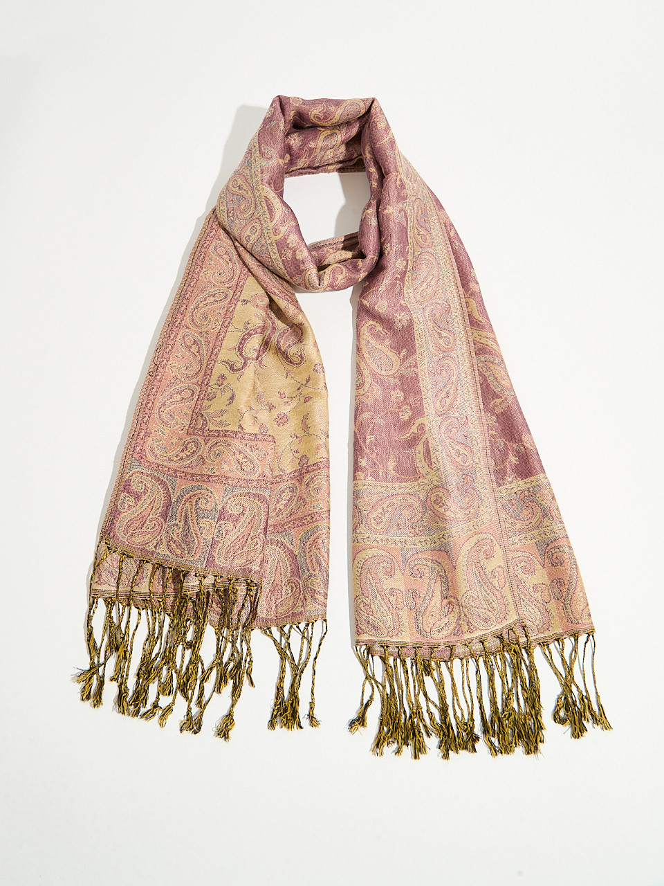 Small Lavender Paisley Print Pashmina
