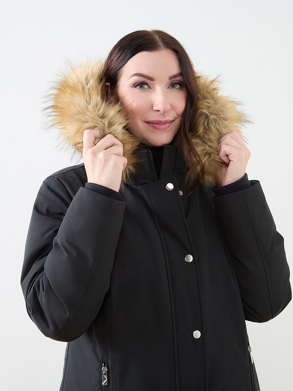 Black Vegan Down Parka