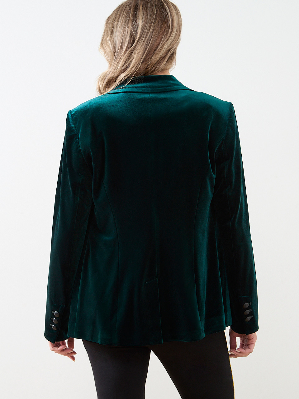 Emerald Velvet Blazer