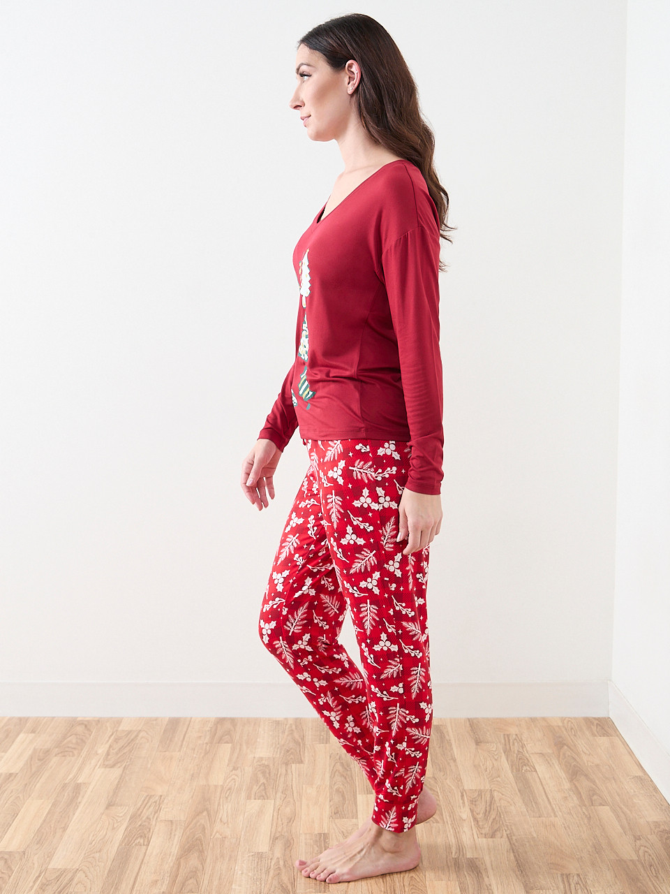 Foil Trees Screen Print PJ Set