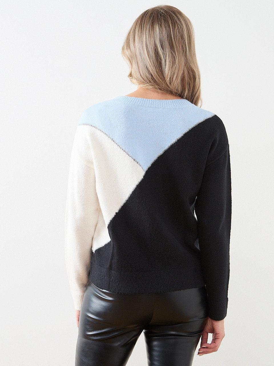 Long Sleeve Colourblock Sweater