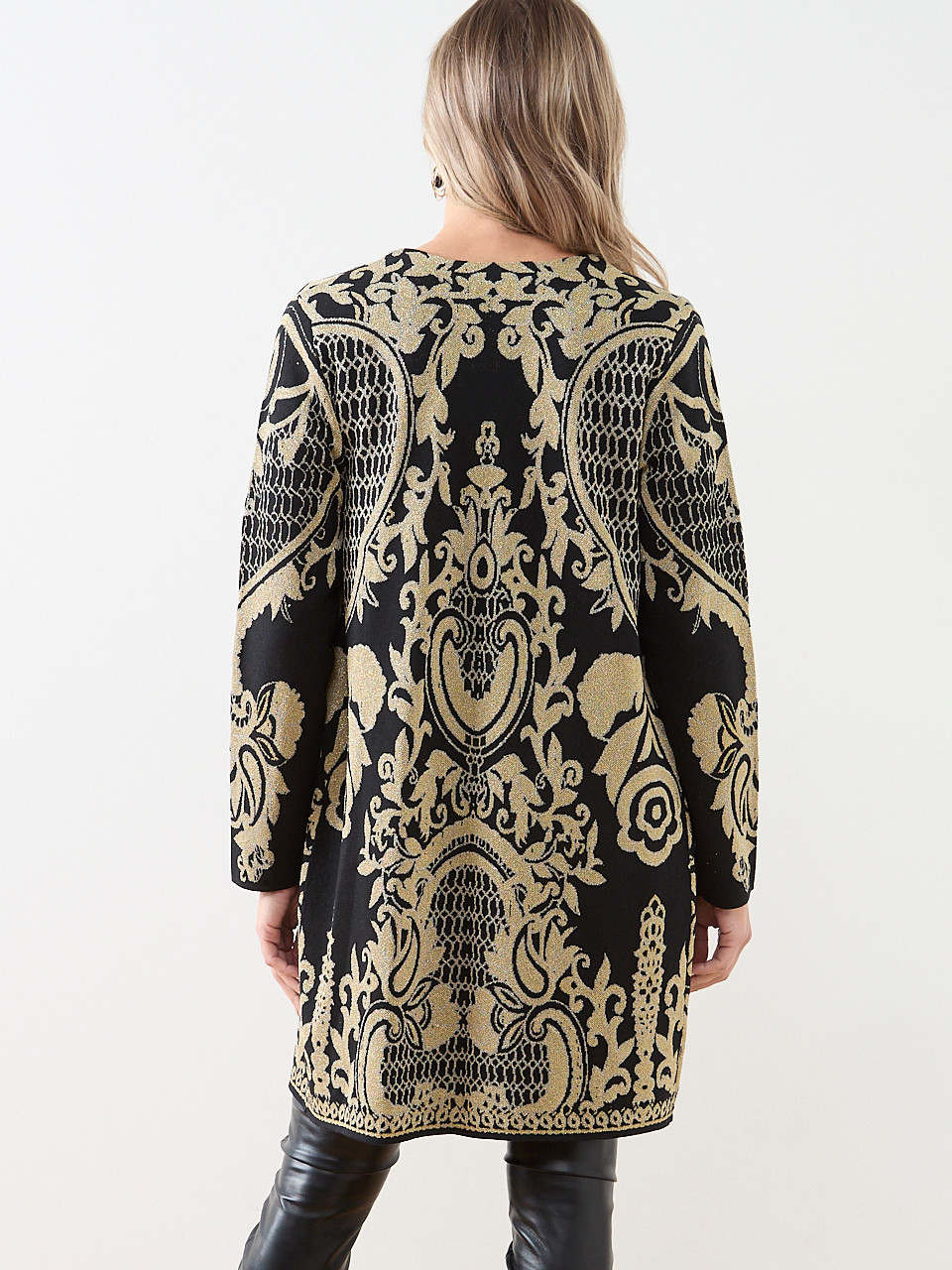 Long Sleeve Patterned Cardigan