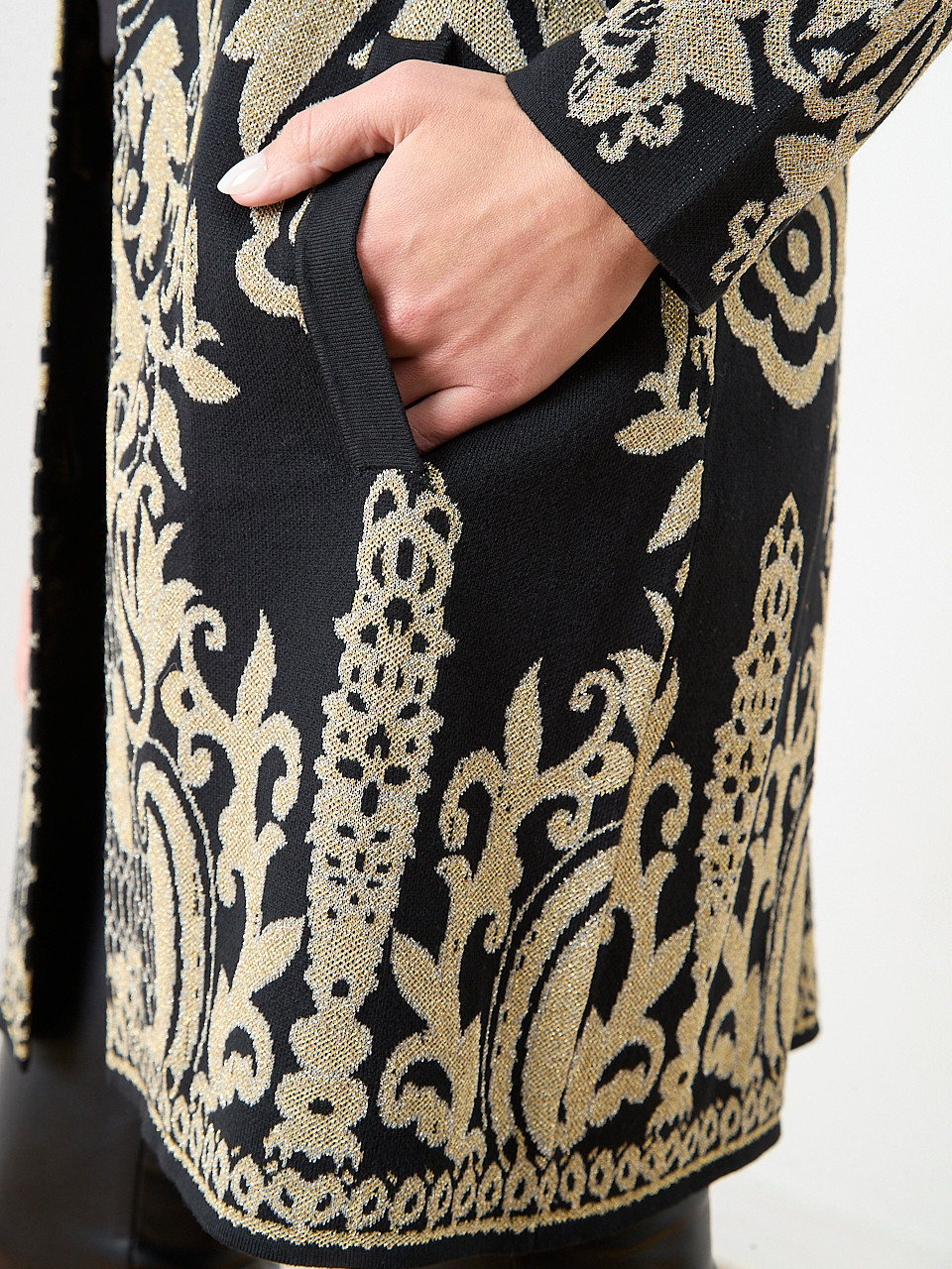 Long Sleeve Patterned Cardigan