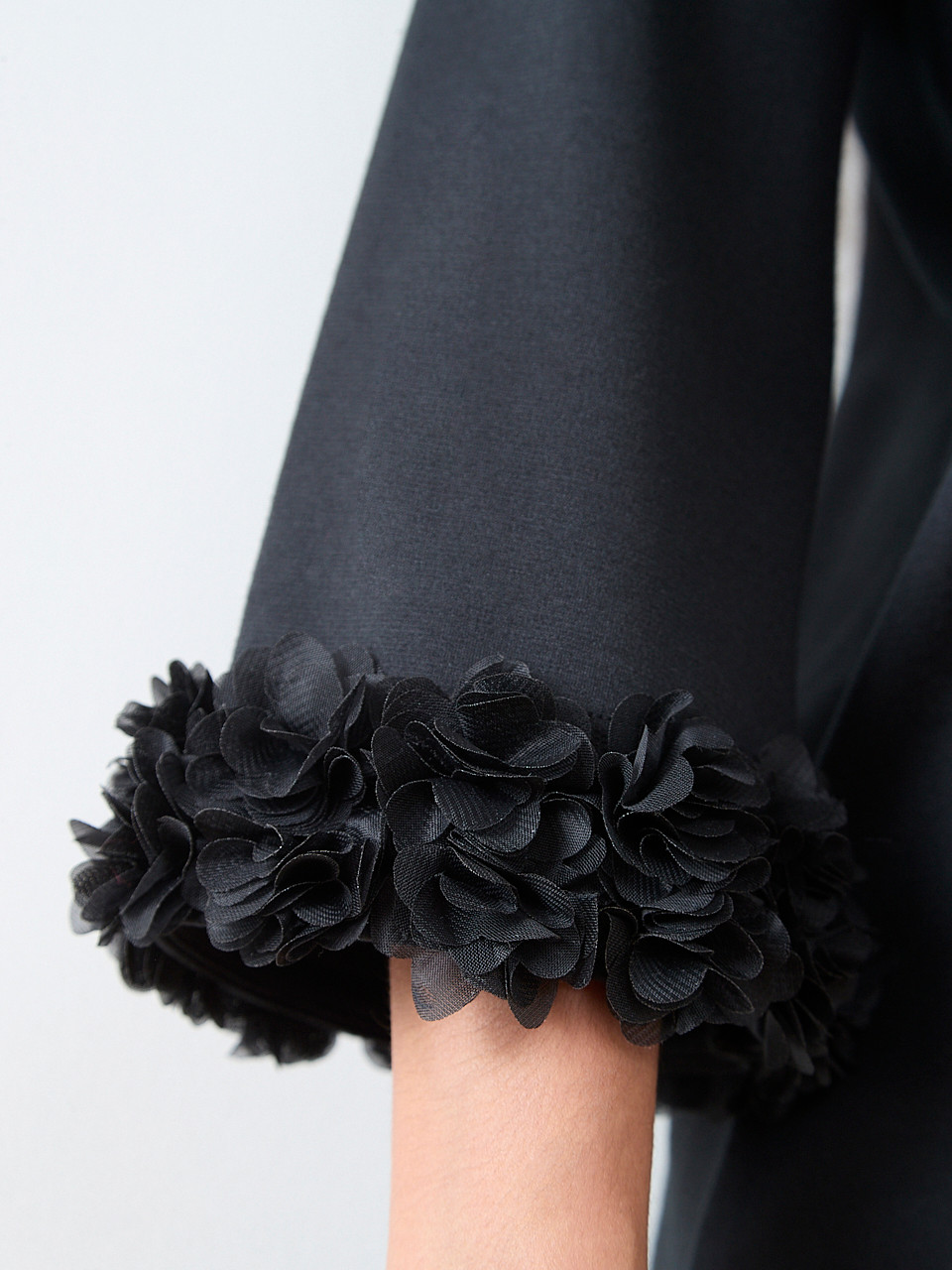 Petite 3/4 Sleeve Tunic with Rosettes