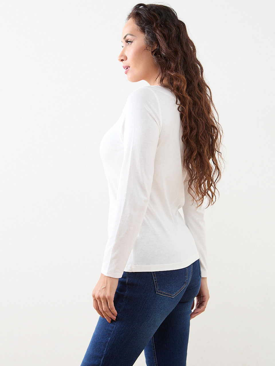 Petite Layering Boat Neck Tee