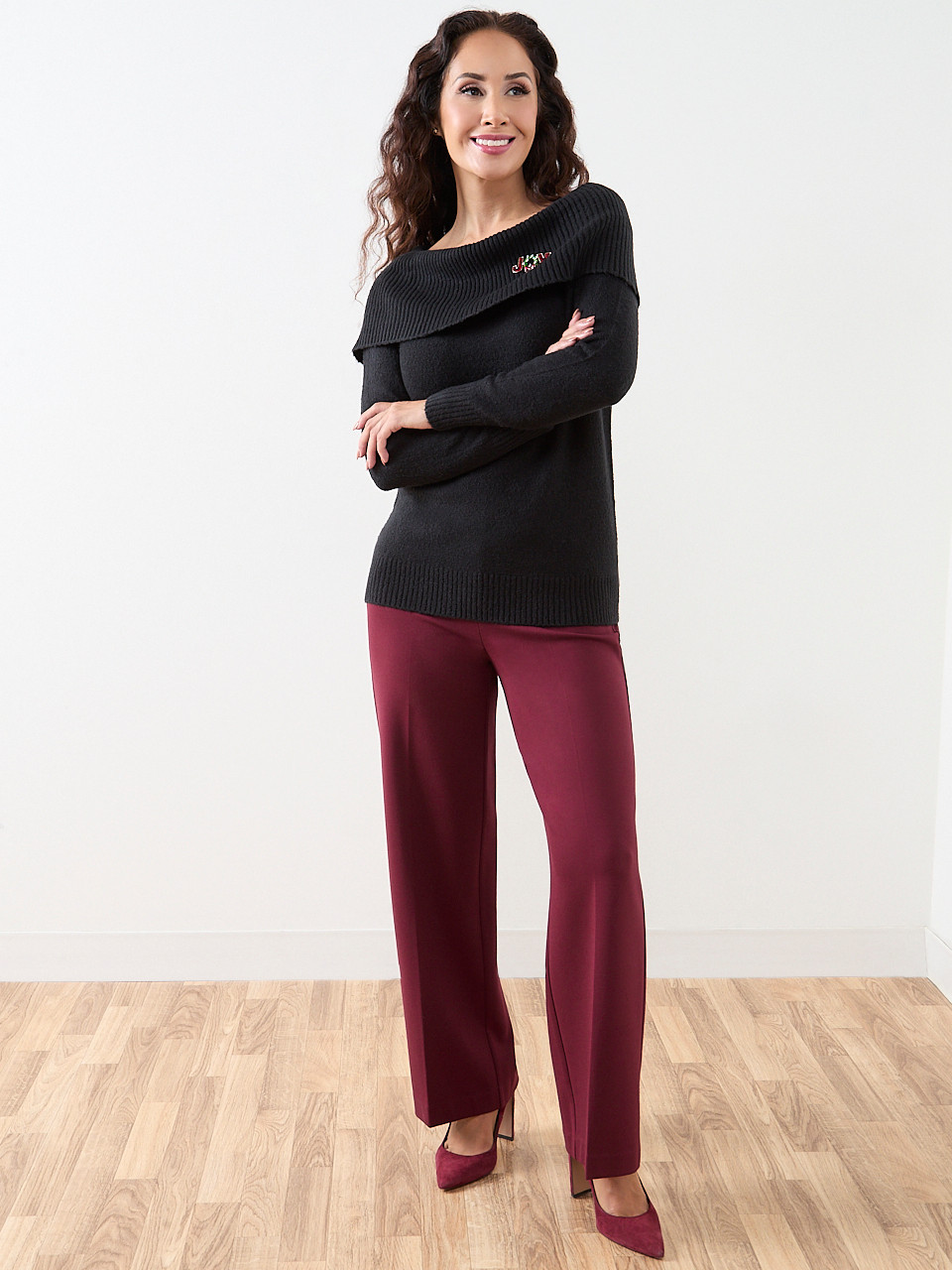 Petite Marilyn Neck Sweater