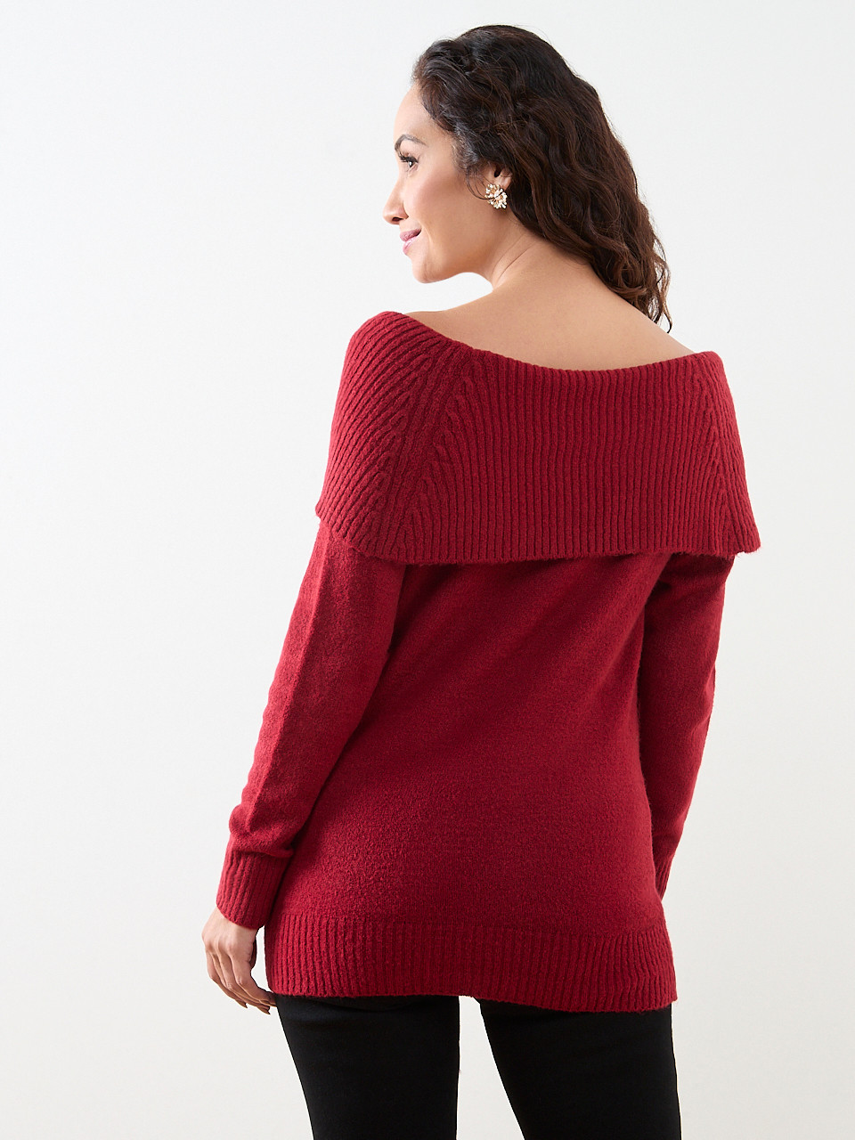 Petite Marilyn-Neck Sweater