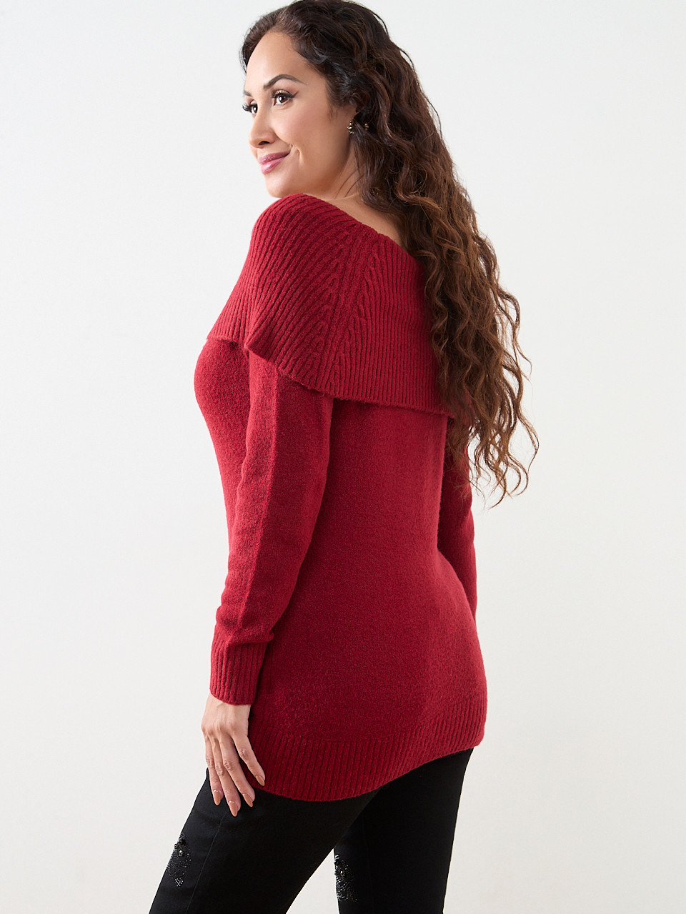 Petite Marilyn-Neck Sweater