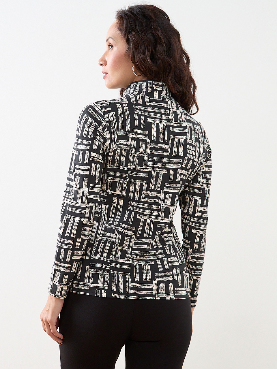 Petite Stretch Jersey Turtleneck