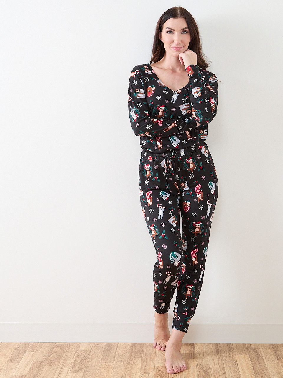 Sloth Print PJ Set
