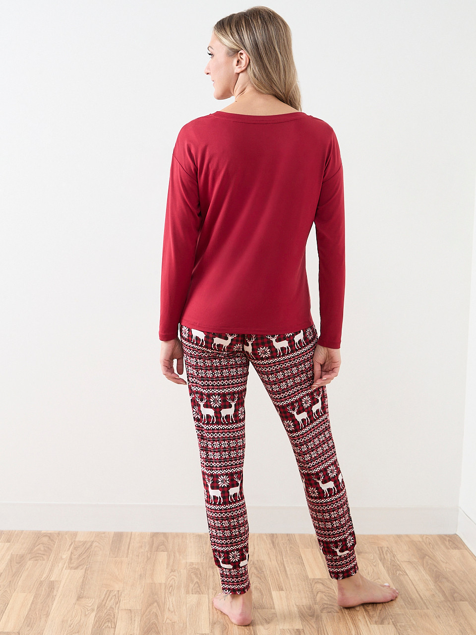 Traditional Deer Screen Print PJ Set