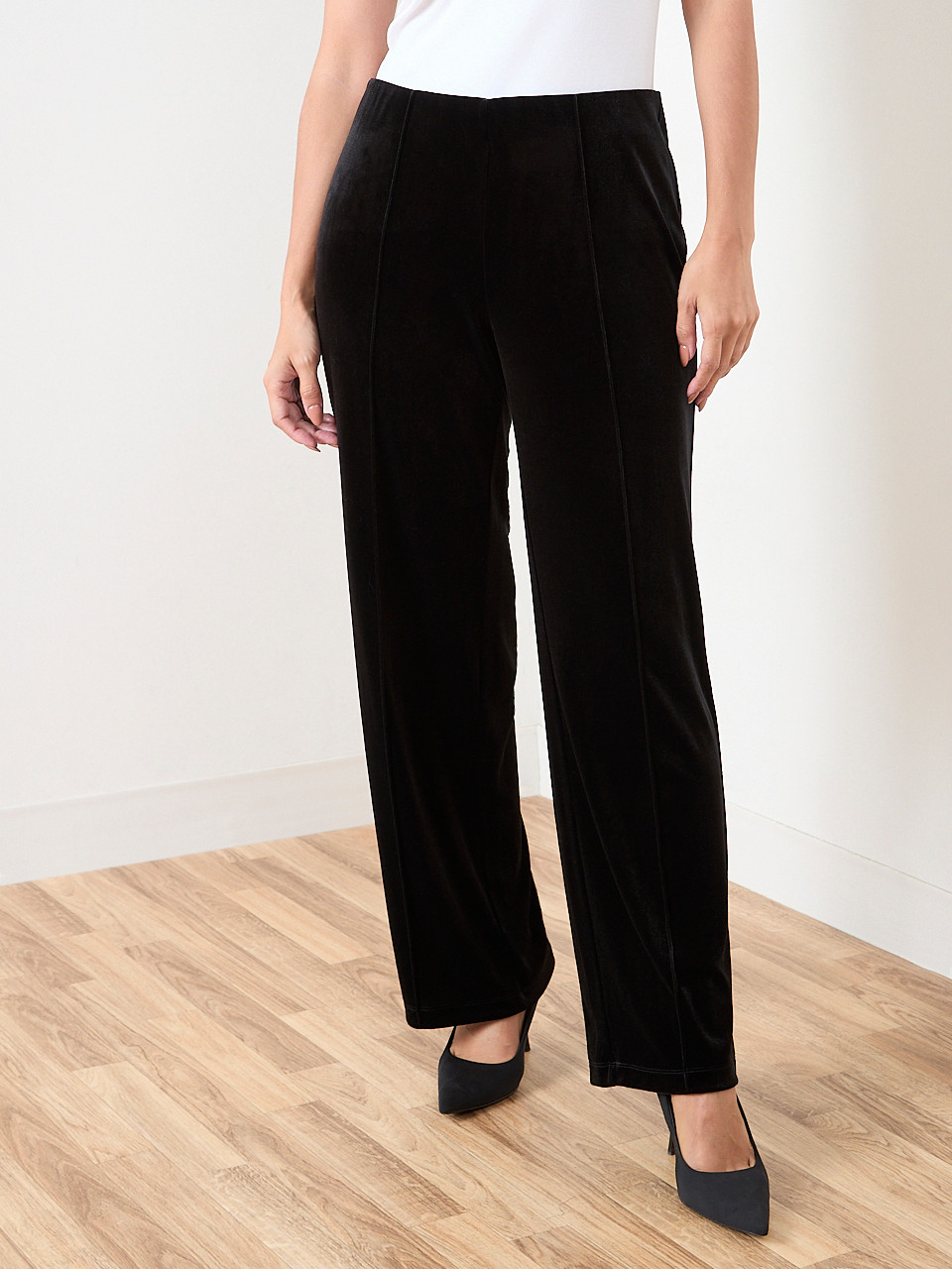 Trisha Black Velvet Pant | Cleo