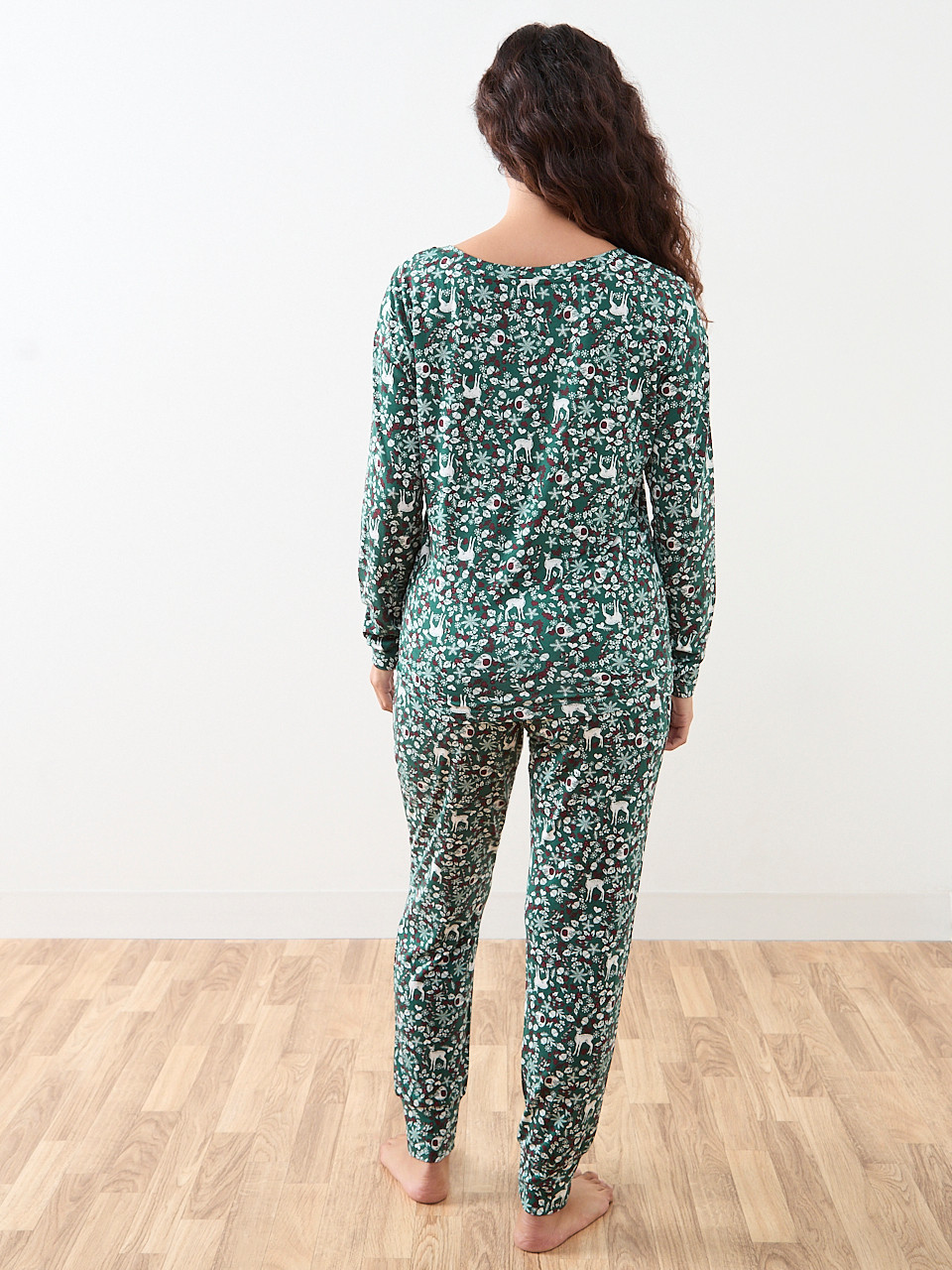 Vintage Forest Print PJ Set