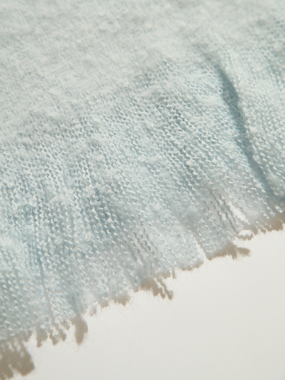Blue Frost Boucle Scarf
