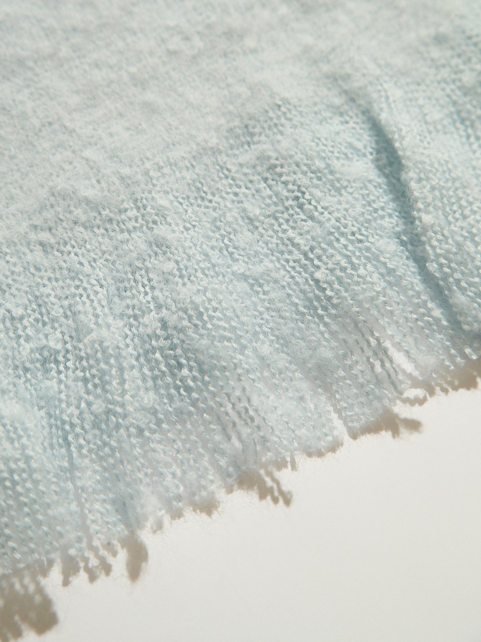 Blue Frost Boucle Scarf