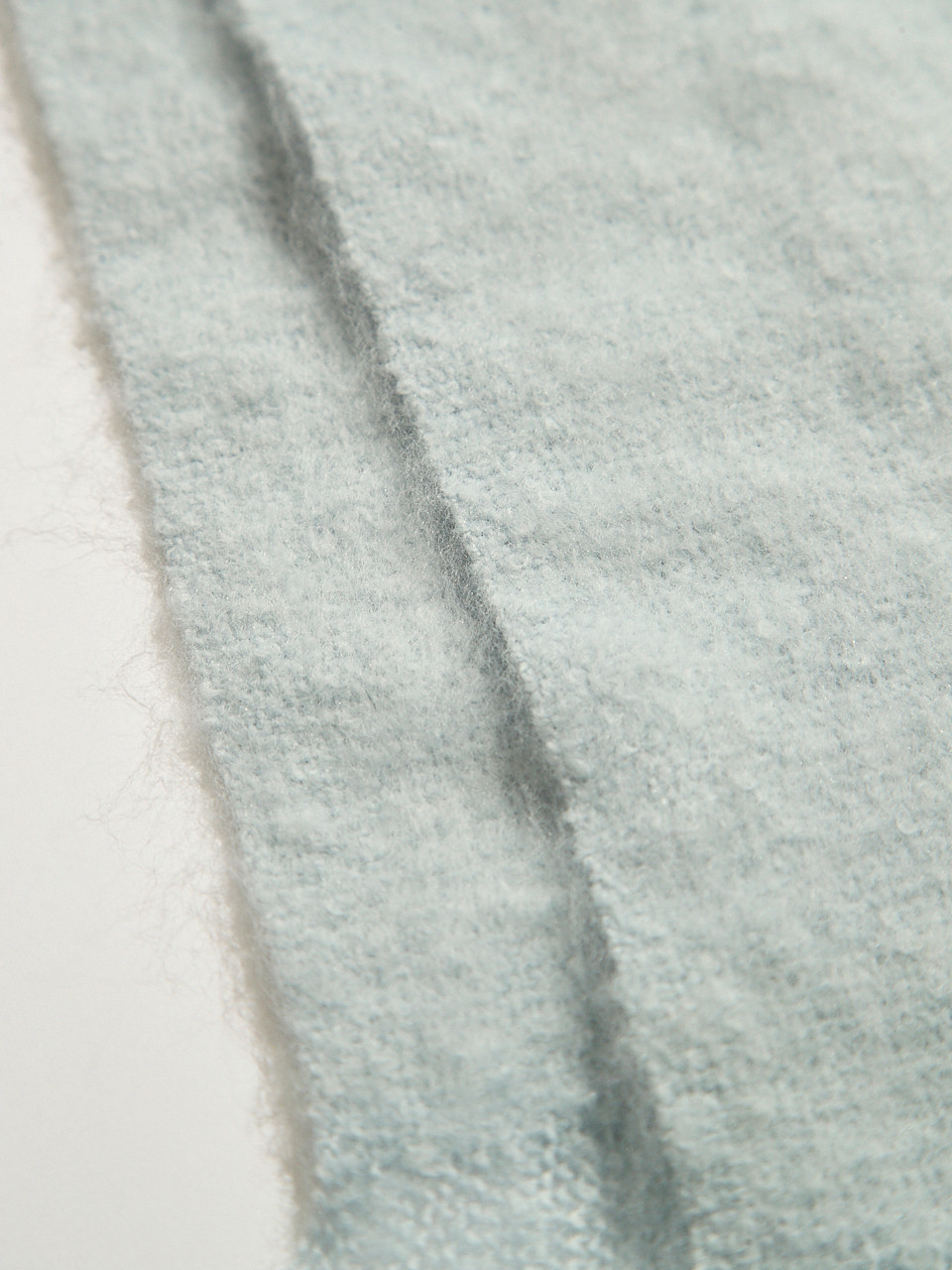 Blue Frost Boucle Scarf