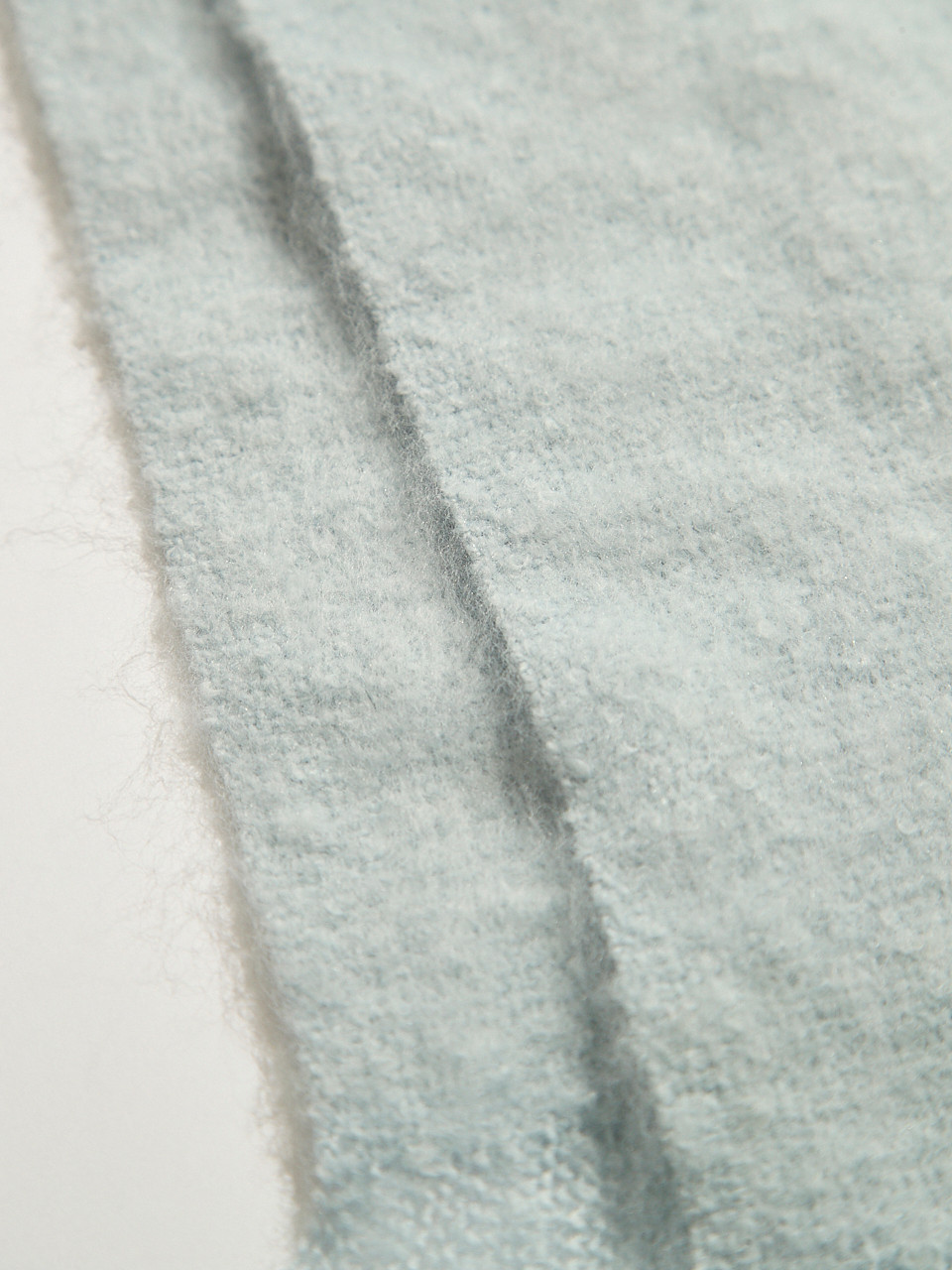 Blue Frost Boucle Scarf