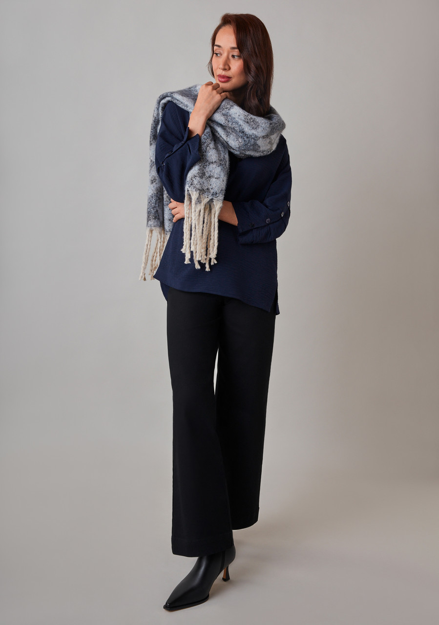 Blue Frost Plush Animal Scarf