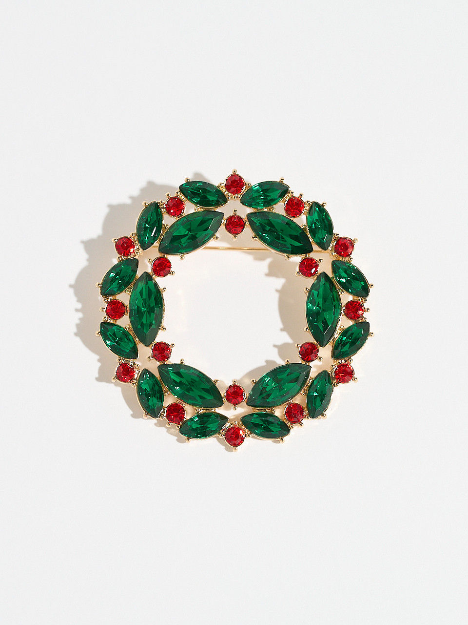 Crystal Wreath Brooch