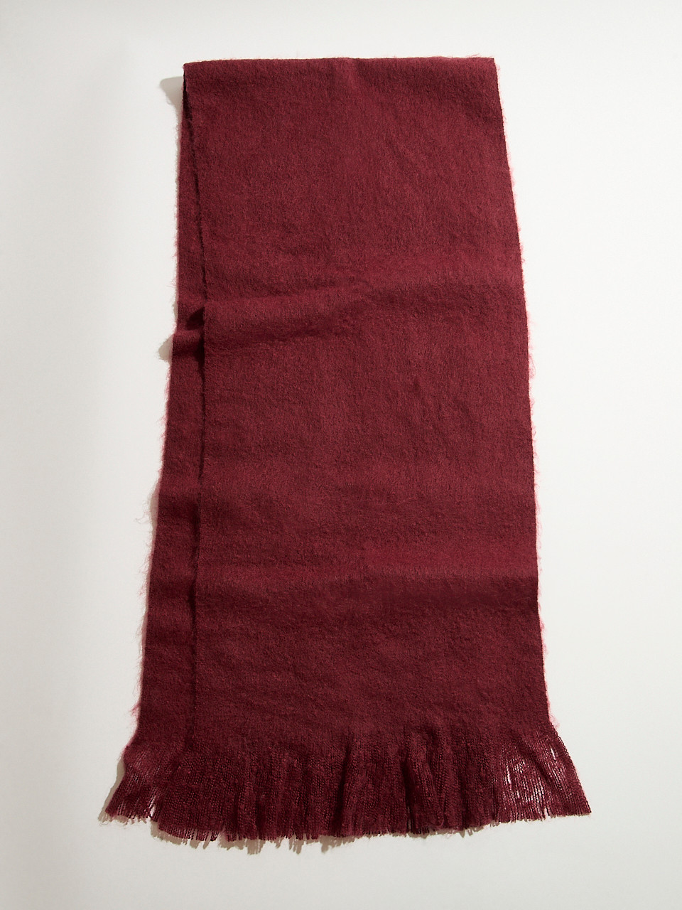 Dark Cherry Boucle Scarf
