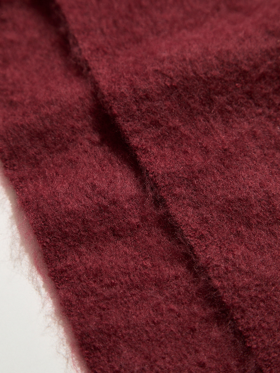 Dark Cherry Boucle Scarf