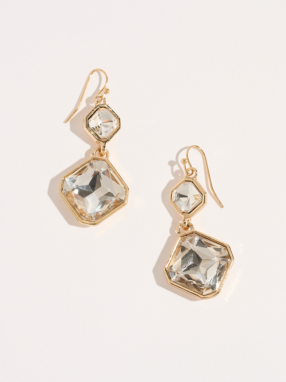 Diamond Drop Crystal Earrings