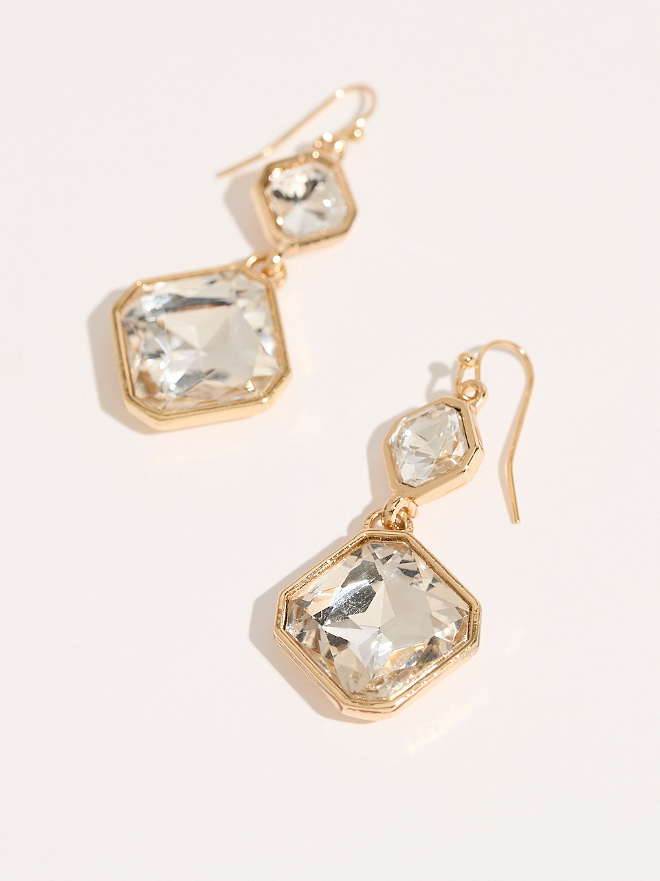 Diamond Drop Crystal Earrings