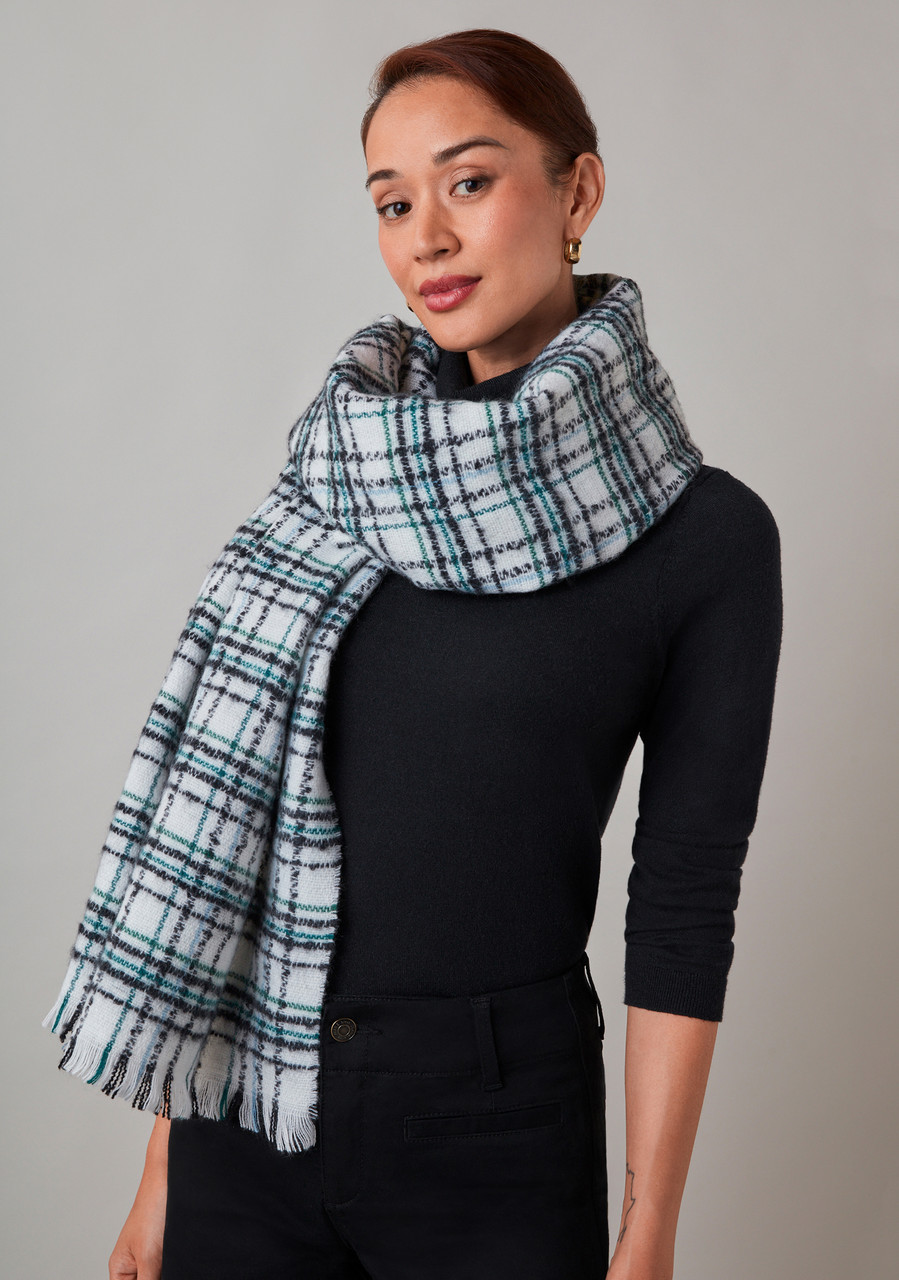 Emerald Plaid Scarf