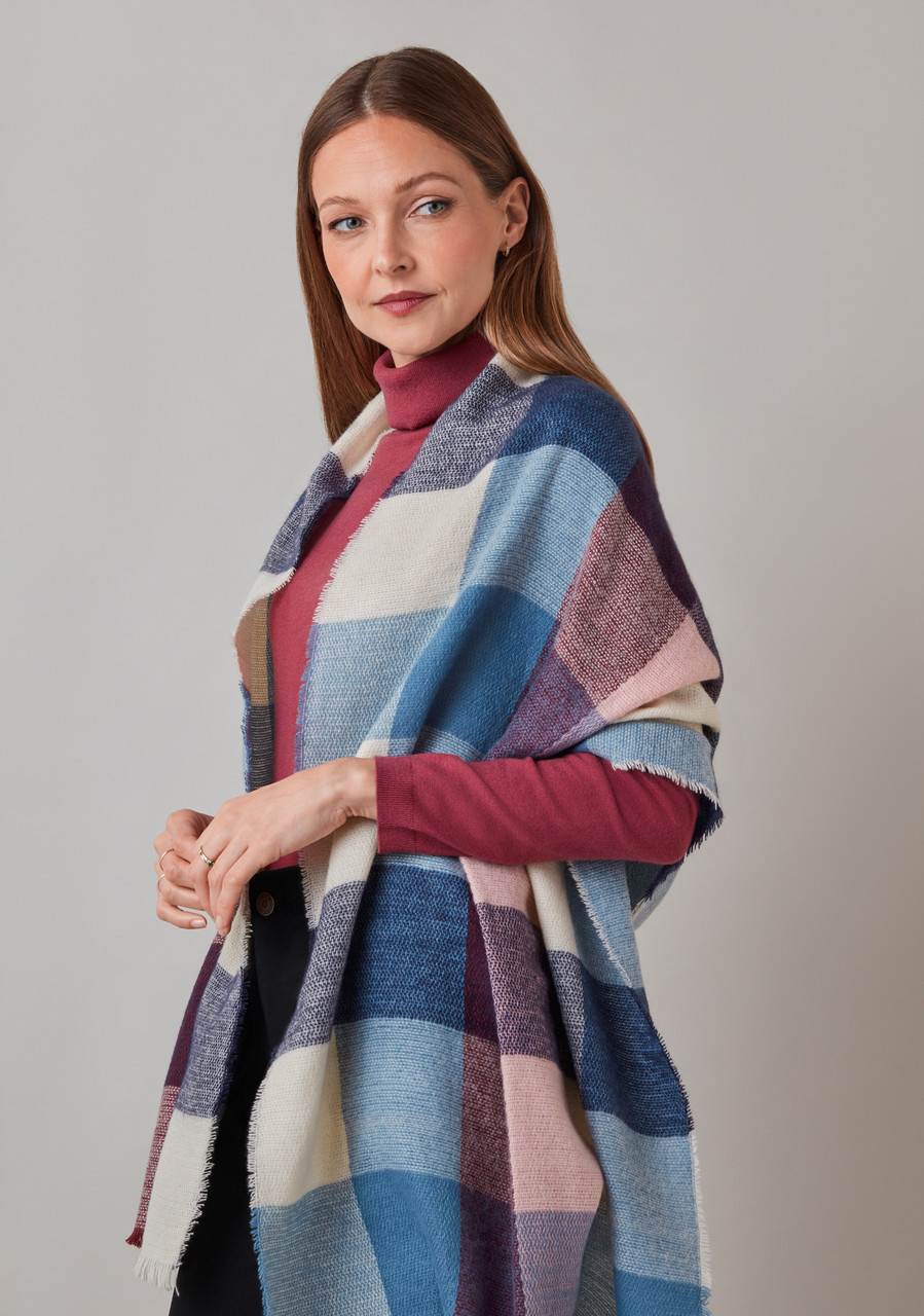 Frosted Plaid Scarf