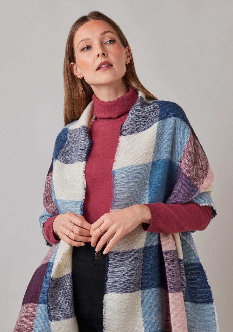 Frosted Plaid Scarf