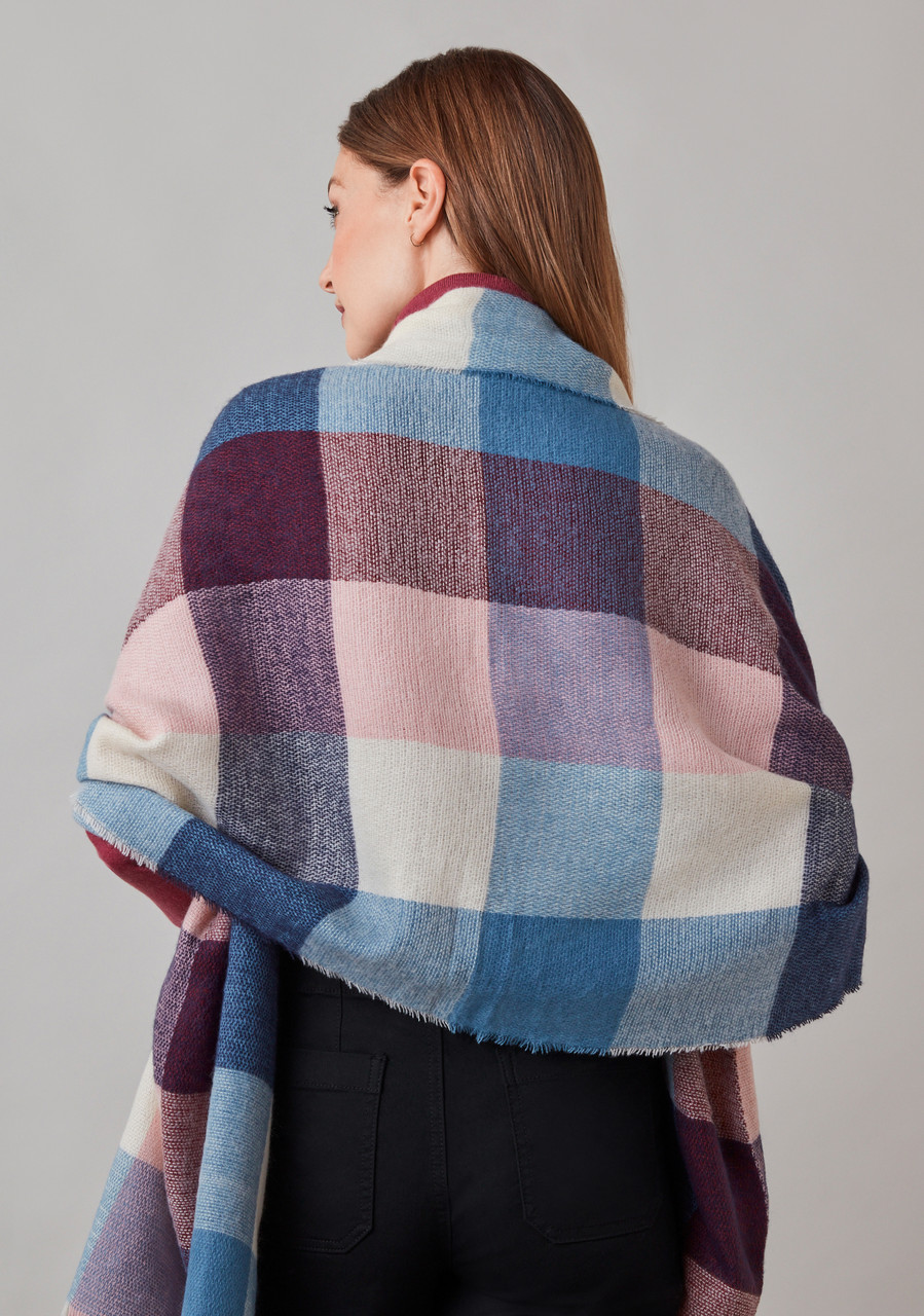 Frosted Plaid Scarf