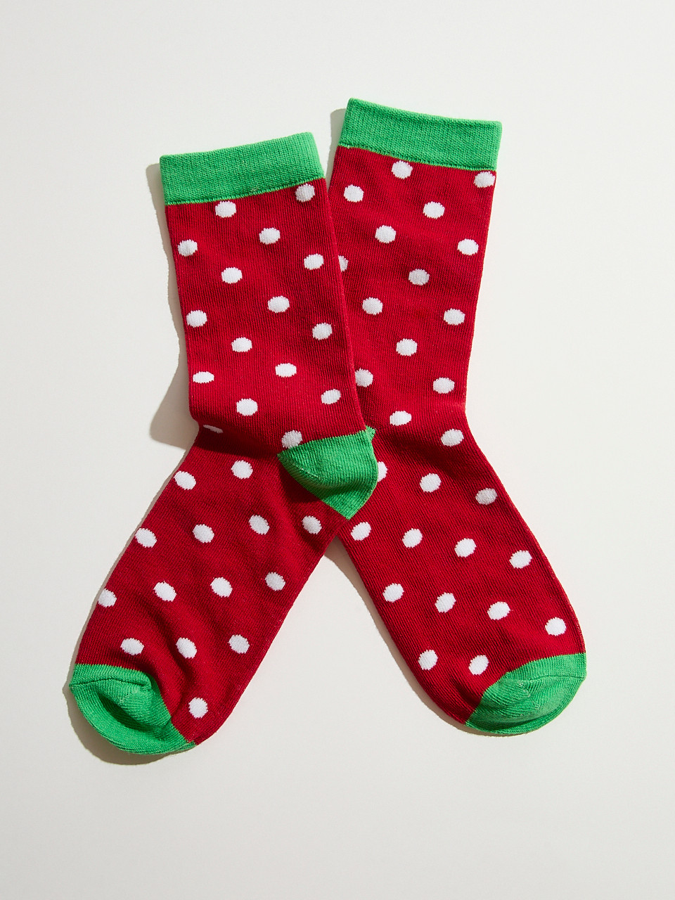 Holiday Dot Crew Socks