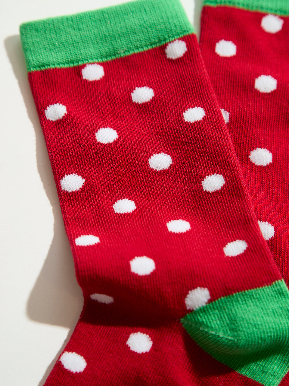 Holiday Dot Crew Socks