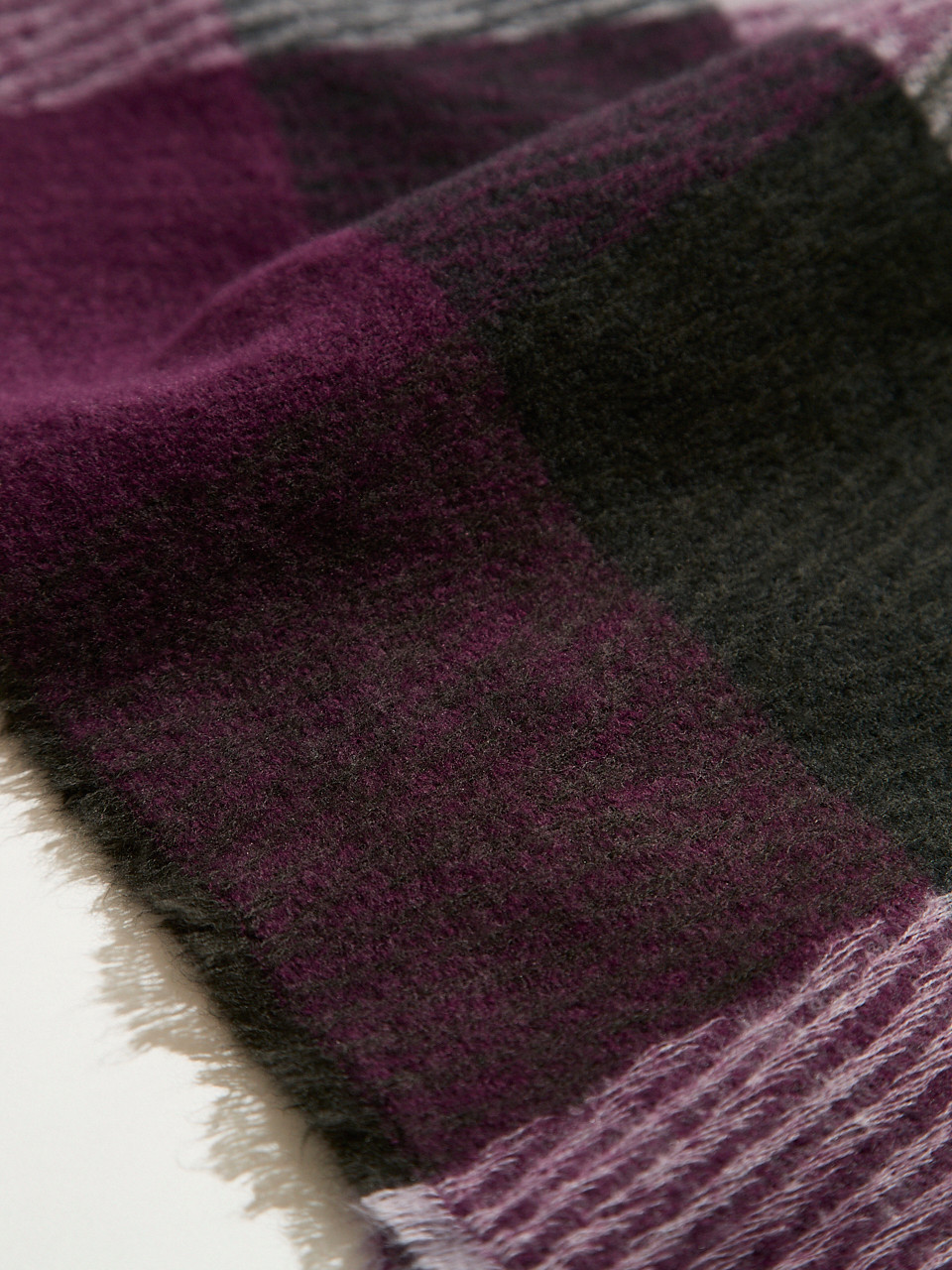 Large Lavender Plaid Scarf