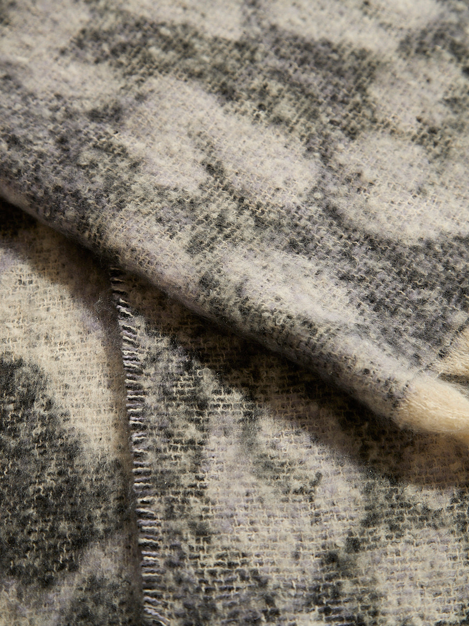 Lavender Plush Animal Scarf