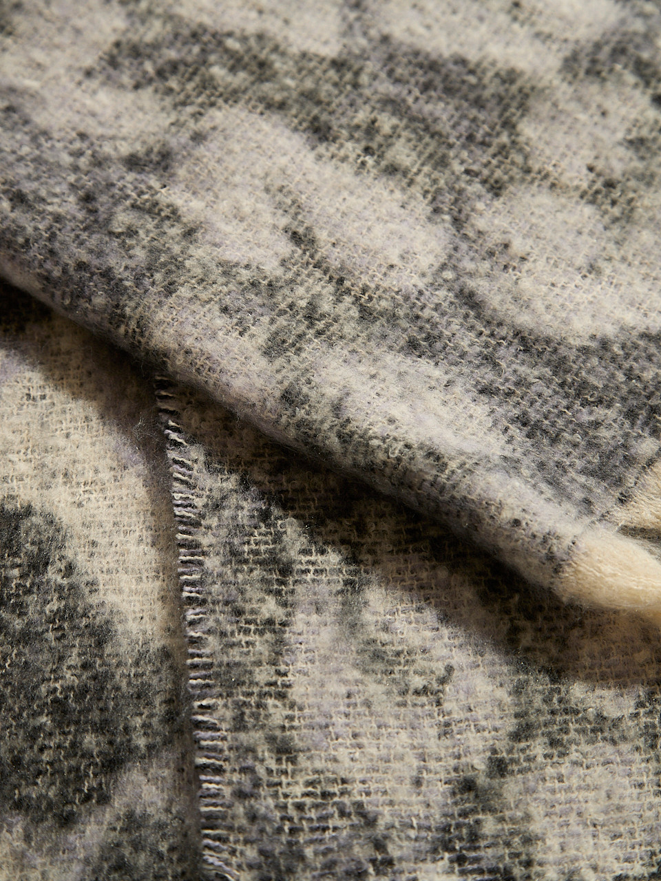 Lavender Plush Animal Scarf