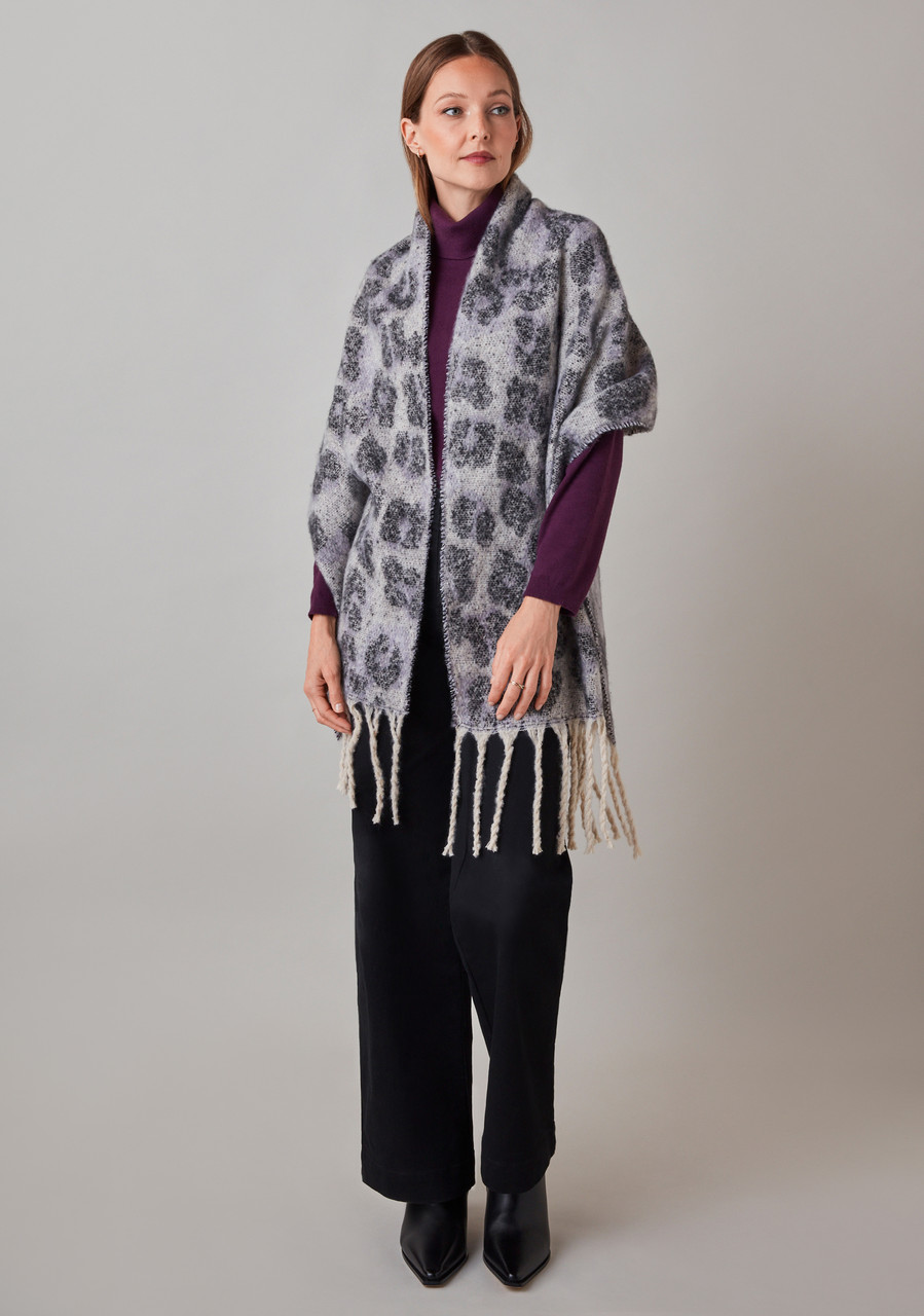 Lavender Plush Animal Scarf