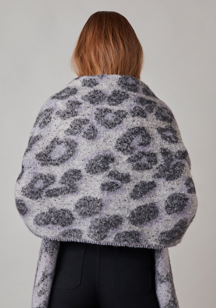 Lavender Plush Animal Scarf
